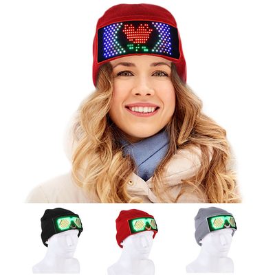 Editable умной крышки СИД ПРИЛОЖЕНИЯ DIY Bluetooth шляпы Beanie дисплея Unisex