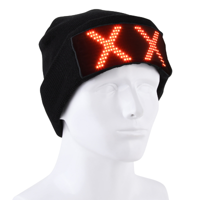 Шляпа дисплея СИД освещая ПРИЛОЖЕНИЕ Bluetooth крышки Beanie Programmable