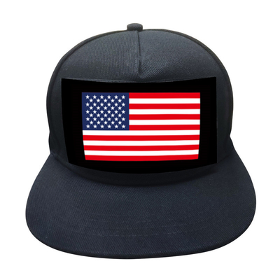 Проблескивая звук Snapback DJ активировал бейсбольные кепки со светами СИД