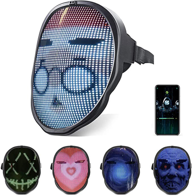Лицевой щиток гермошлема СИД приложения смартфона Bluetooth умный светя лицевому свету Cosplay вверх