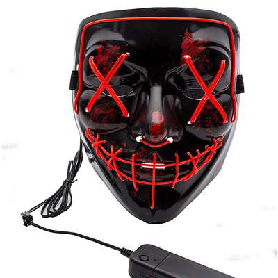 Masquerade освещает вверх маску чистки хеллоуина светящую с 10 цветами разницы