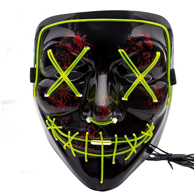 Masquerade освещает вверх маску чистки хеллоуина светящую с 10 цветами разницы