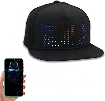 Чертеж изображения музыки текста RGB Multi шляпы СИД Bluetooth языка красочный редактируя