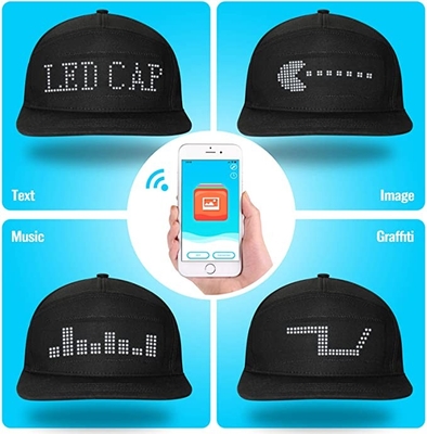 Крышки Programmable сообщения дисплея шляпы СИД Bluetooth Editable крутые