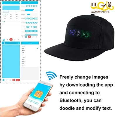 Крышка дисплея шляпы сообщения СИД Bluetooth оживленная для фестиваля партии