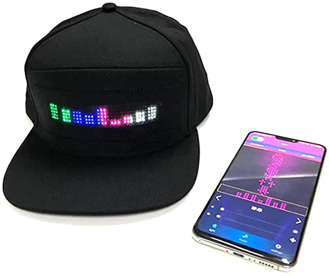 Крышка черноты сообщения оживленной шляпы СИД Bluetooth знака Programmable