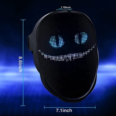 Изготовленное на заказ управление ПРИЛОЖЕНИЯ маски DIY СИД Bluetooth сторон для партии хеллоуина Cosplay