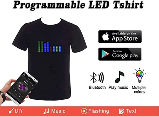 Programmable СИД освещая футболку подгонянную для фестиваля партии